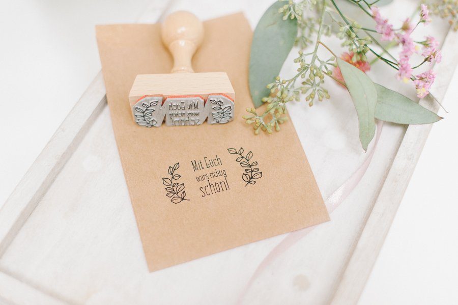 Stempel 'Mit Euch war's richtig schön' Frl. K Design Kollektion