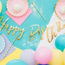 Girlande Happy Birthday Gold