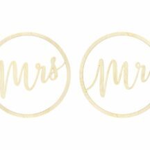 Mr and Mrs Schriftzug Holz