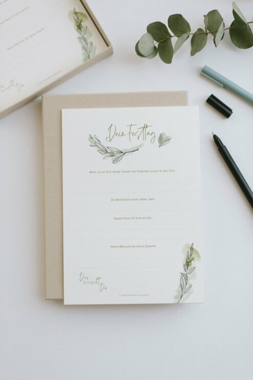Gästebuch Box für Geburtstag, Taufe, Kommunion und Konfirmation