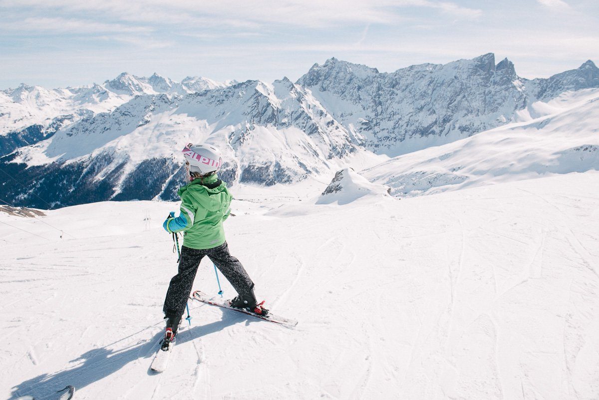 Skifahren Sanvognin