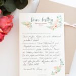 Gästebuchkarten dein Festtag floral