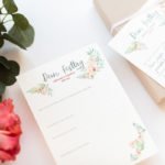 Gästebuchkarten dein Festtag floral