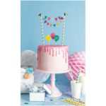 Mini Cake Topper Girlande Happy Birthday multicolor