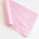 Tischlaeufer rosa-weiß gestreift