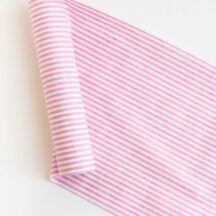 Tischlaeufer rosa-weiß gestreift