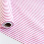 Tischlaeufer rosa-weiß gestreift