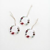 Geschenkanhänger Burgundy