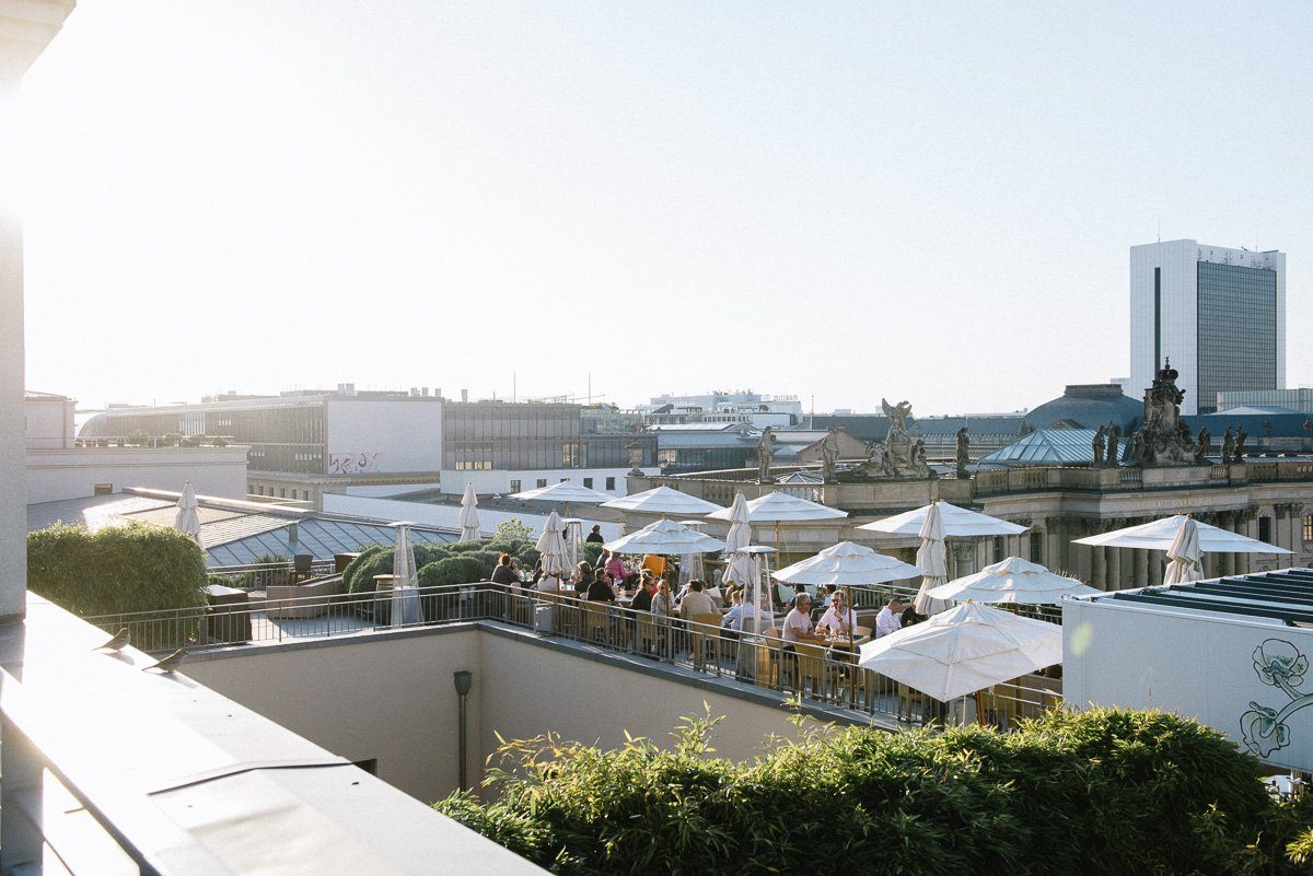 Dachterrasse des Hotel de Rome