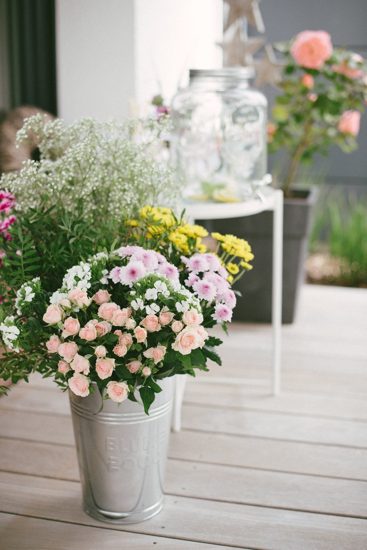 Blumenkranz binden bei der Midsommer Party