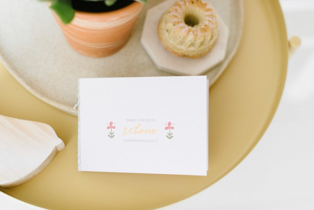 Abschiedsgeschenk Kindergarten basteln