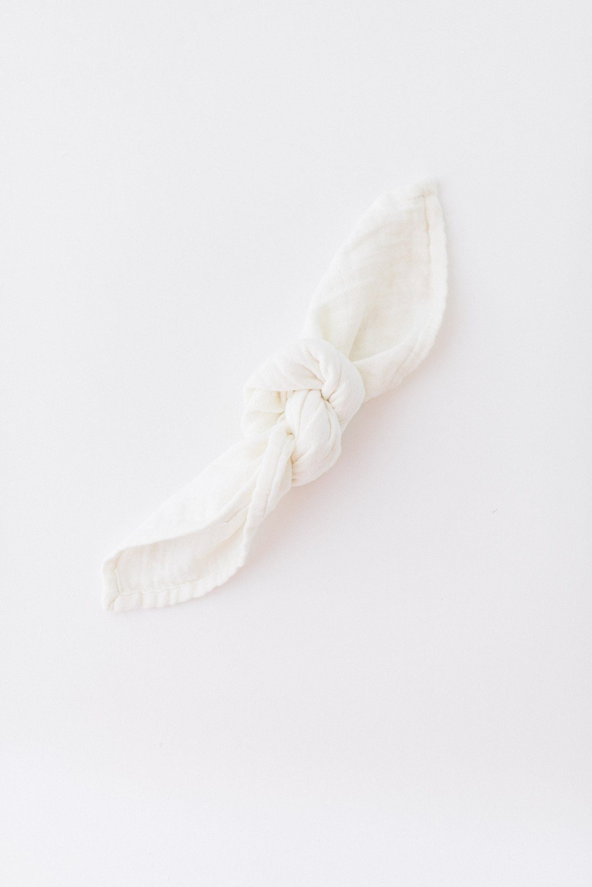 Musselin Serviette creme-weiß (4 Stück)