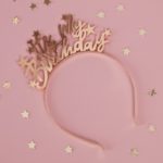 Haarreif It's my Birthday Gold