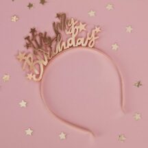 Haarreif It's my Birthday Gold