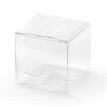 Geschenkschachtel Würfel transparent