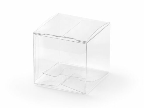 Geschenkschachtel Würfel transparent
