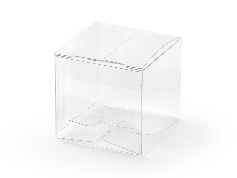 Geschenkschachtel Würfel transparent