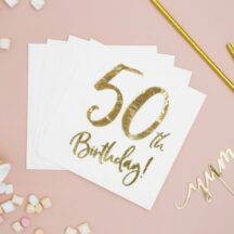 Papierserviette 50th Birthday