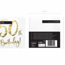 Papierserviette 50th Birthday