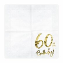 Papierserviette 60th Birthday