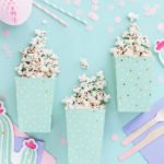 Popcornbecher mint gepunktet