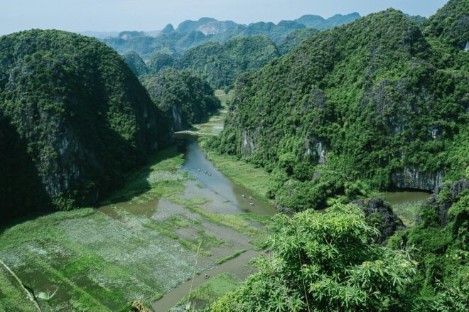 Trockene Halongbucht Vietnam