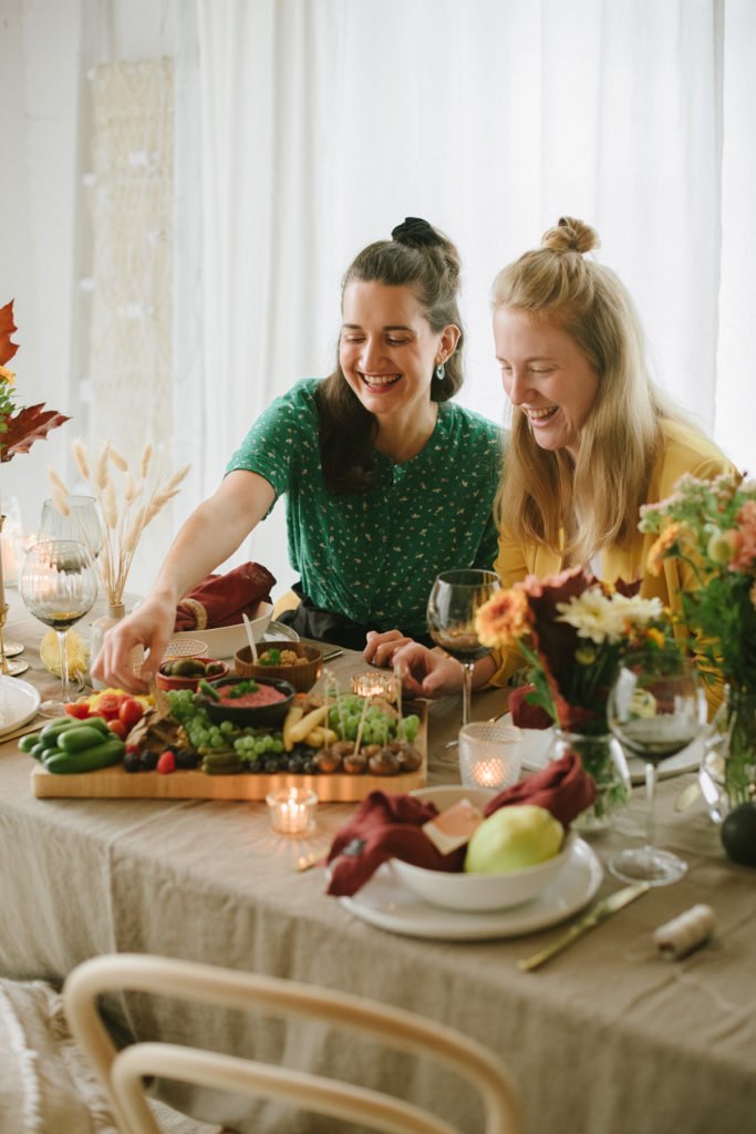 Herbstliches Freunde-Dinner mit veganem Menü