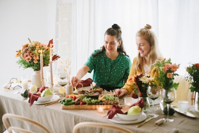 Herbstliches Freunde-Dinner mit veganem Menü