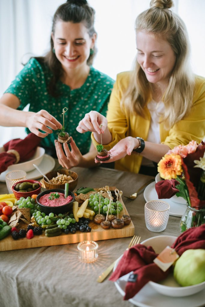 Herbstliches Freunde-Dinner mit veganem Menü