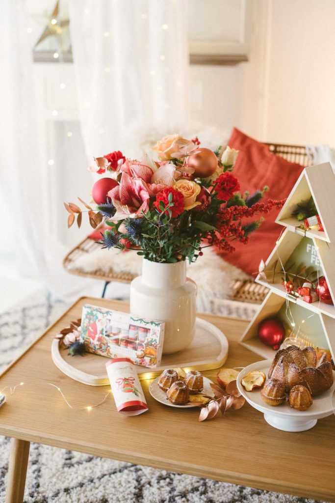 Nikolausüberaschung: DIY Holztannenbaum und Amaryllisstrauß