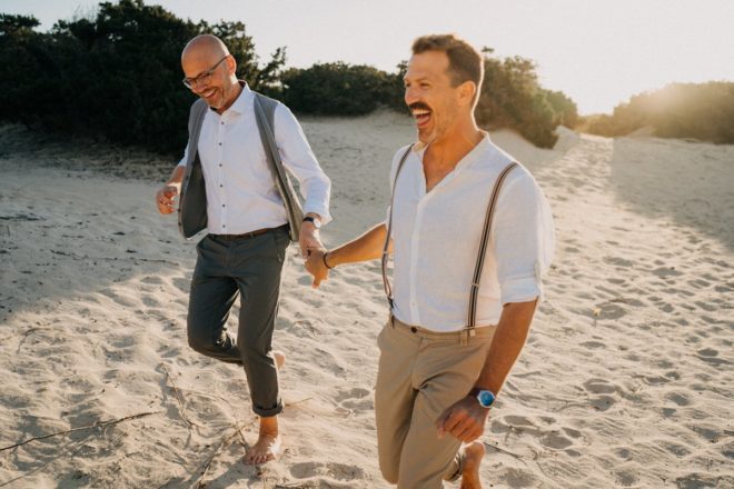 Bohemian Chic: Andy und Marko heiraten auf Mallorca