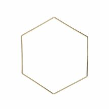 Metallhexagon Gold 30 cm