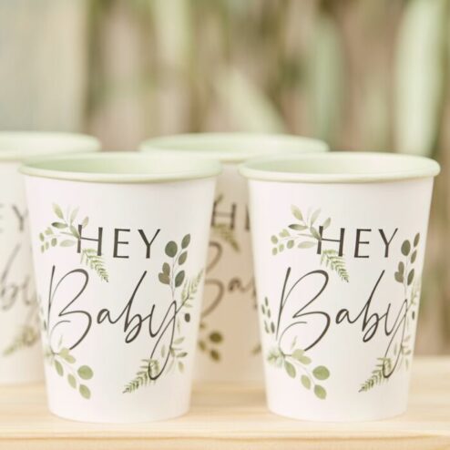 Pappbecher Botanical hey baby