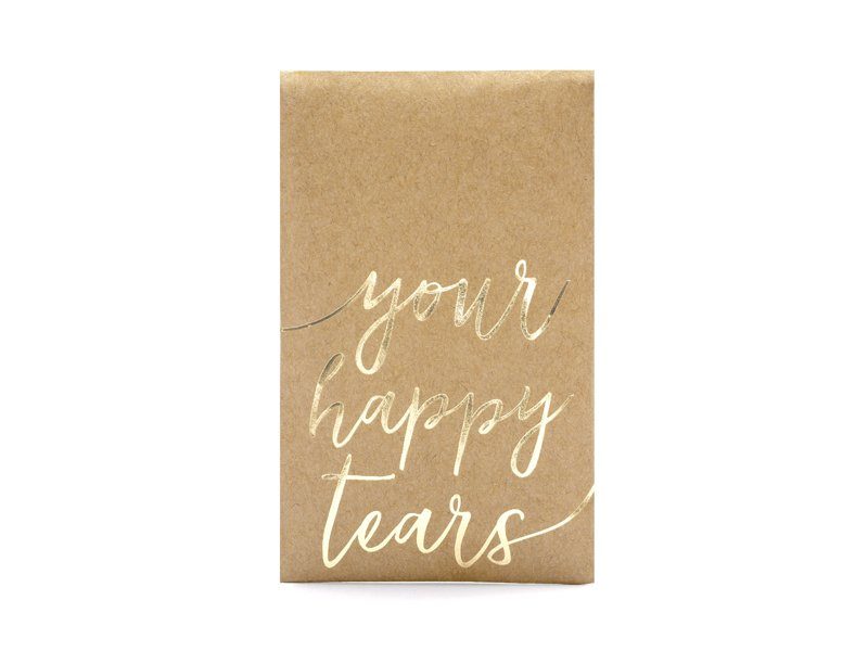Taschentücher ‘your happy tears’ gold