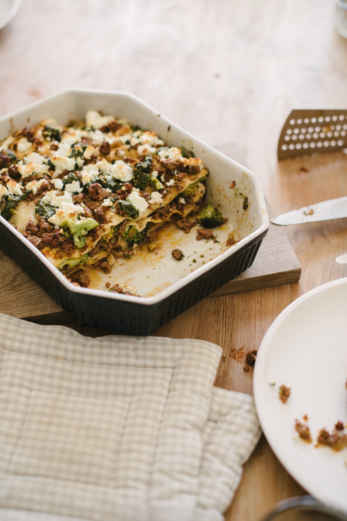 Lasagne Alternative in Auflaufform: Bärlauch Pesto!