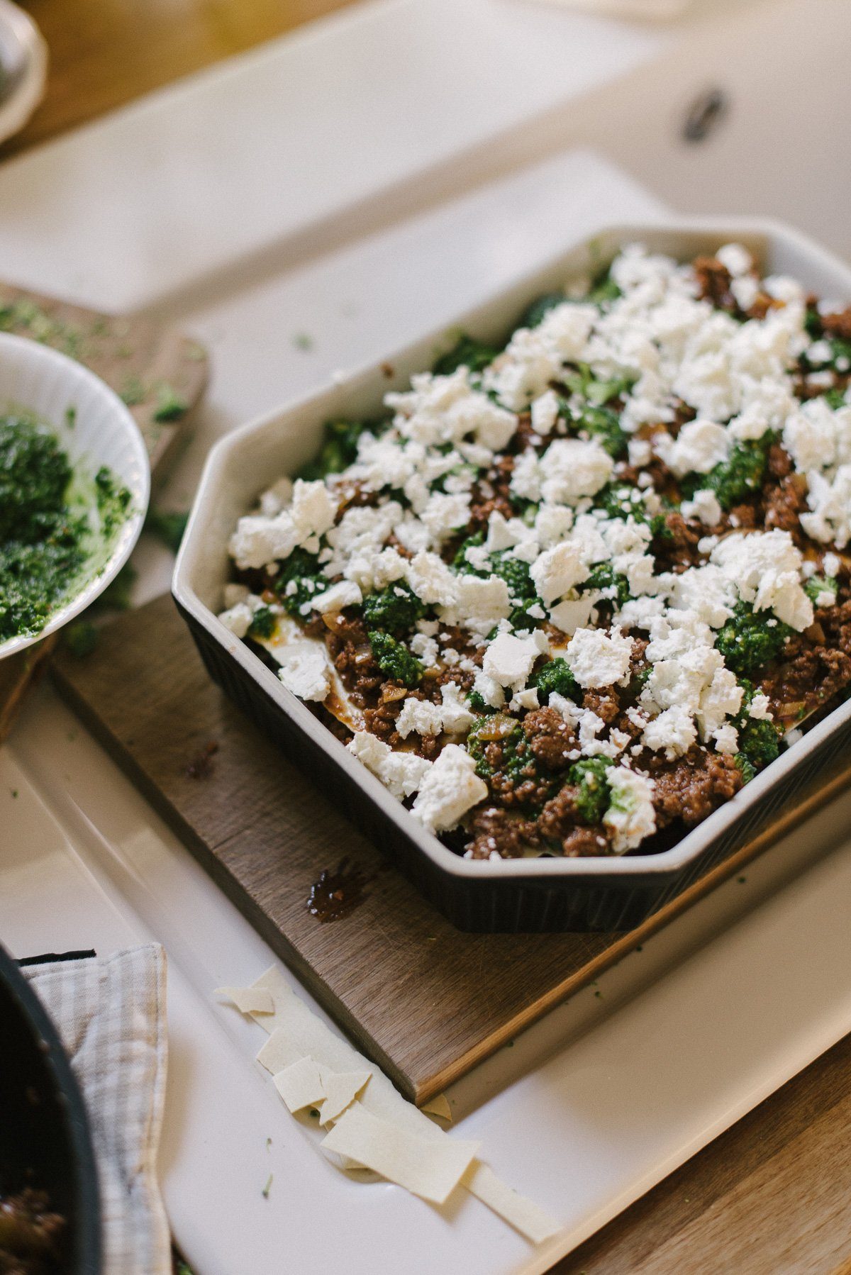 Lasagne mit Bärlauch Pesto