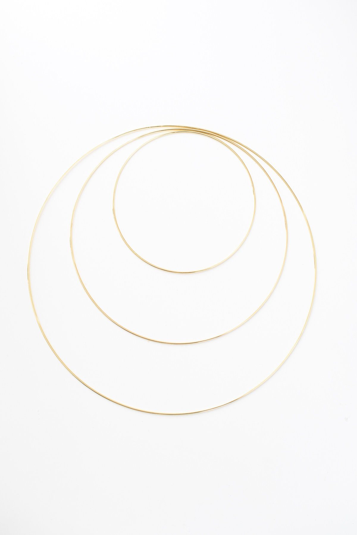 Basteln & Dekorieren Skandi gold 25x0,3 cm Parts4Living Metall Ring zum Hängen