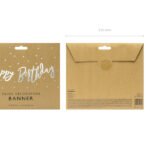 Girlande Happy Birthday Silber