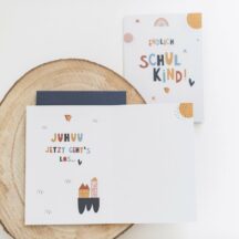 Karte Bunte Buchstaben