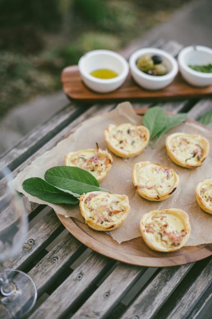 Rezept für leckere Flammkuchentörtchen