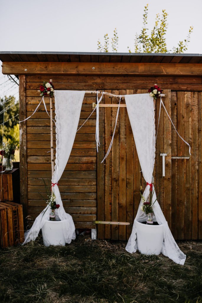 Intime Gartenhochzeit zu Zweit