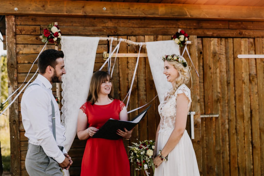 Intime Gartenhochzeit zu Zweit