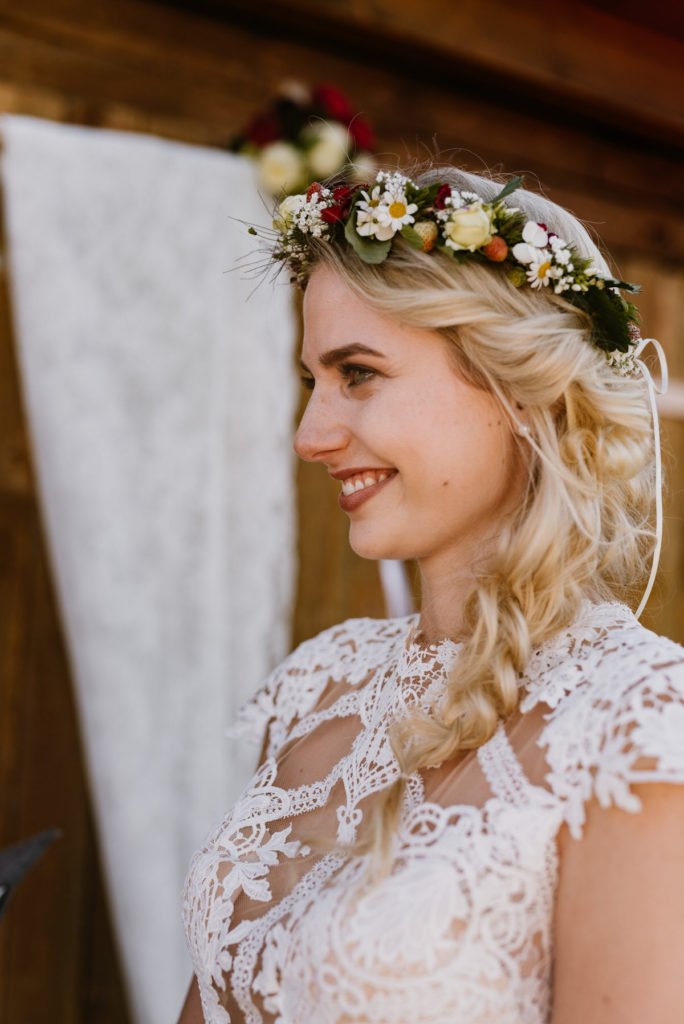 Intime Gartenhochzeit zu Zweit