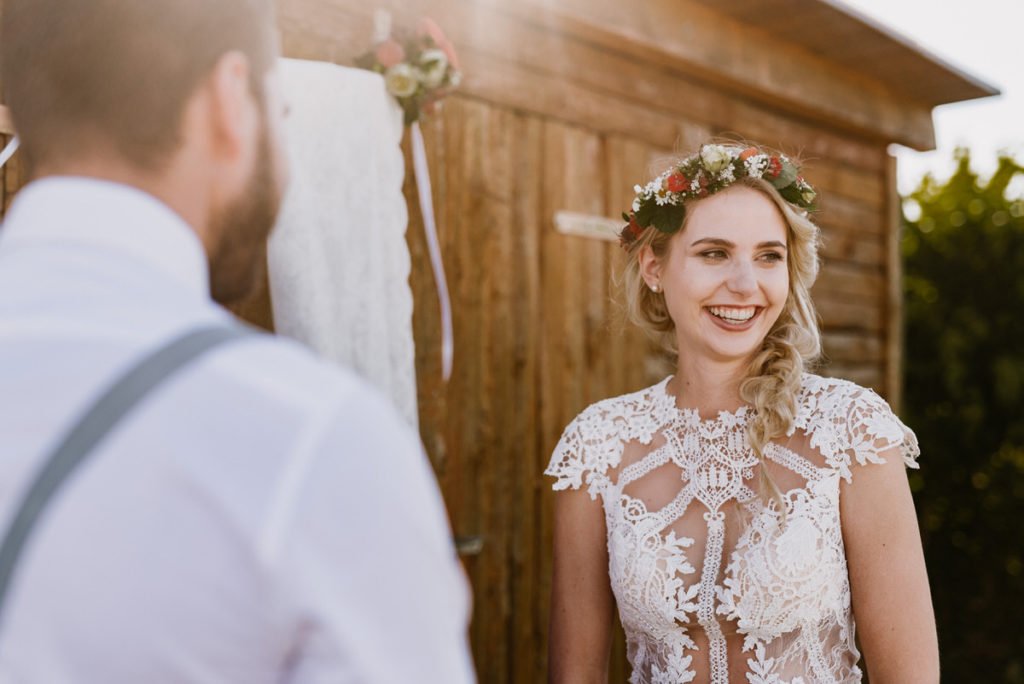 Intime Gartenhochzeit zu Zweit