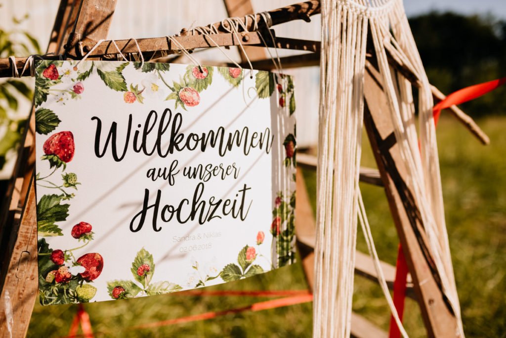 Intime Gartenhochzeit zu Zweit