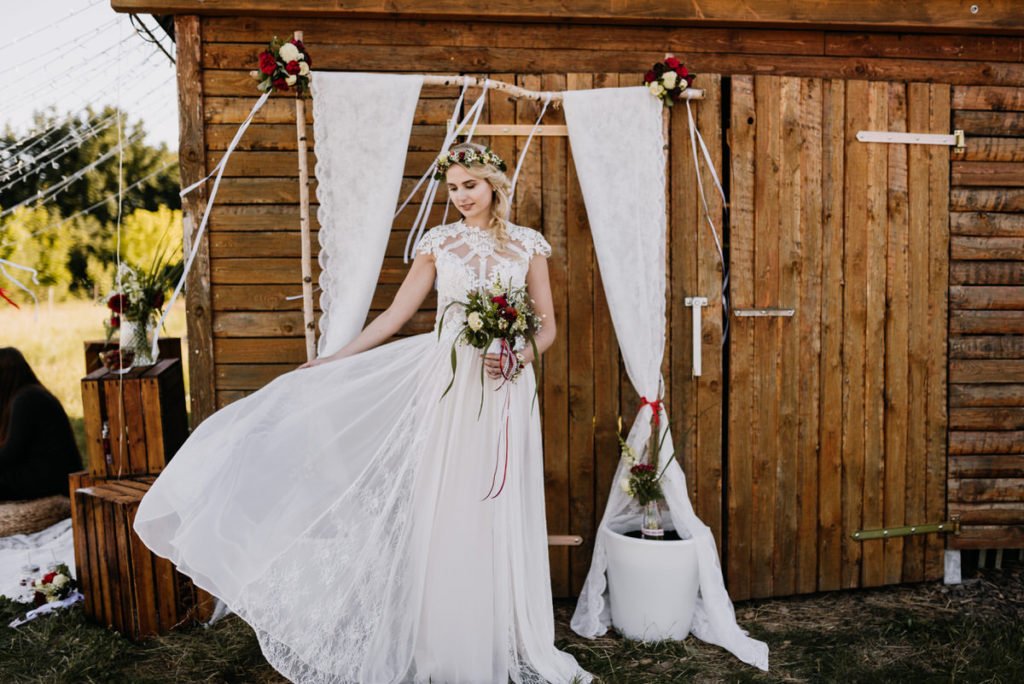 Intime Gartenhochzeit zu Zweit