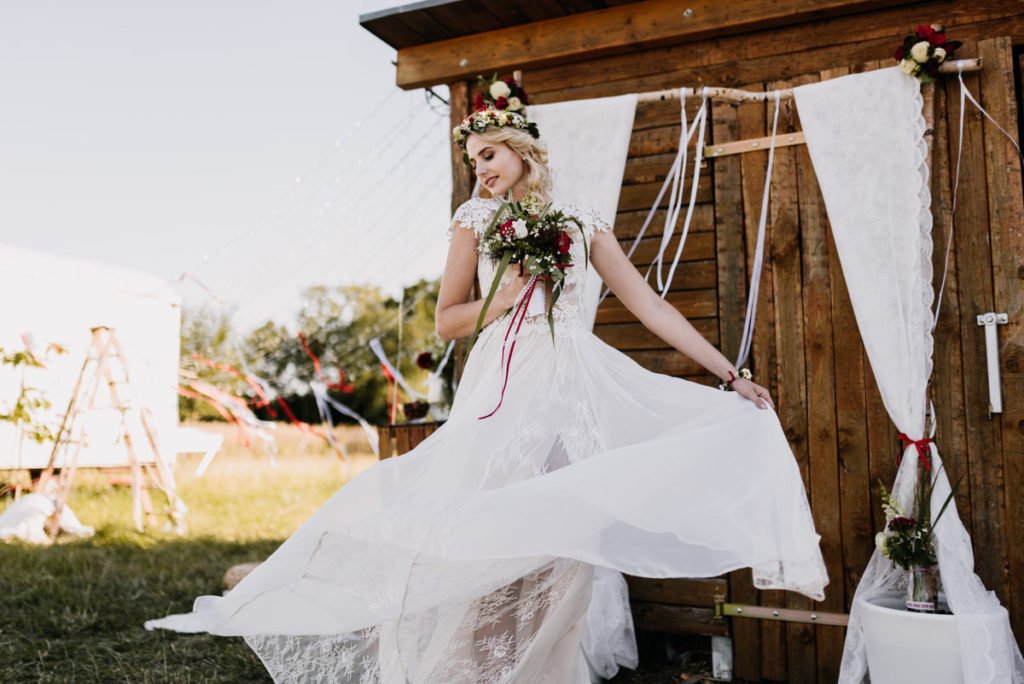 Intime Gartenhochzeit zu Zweit