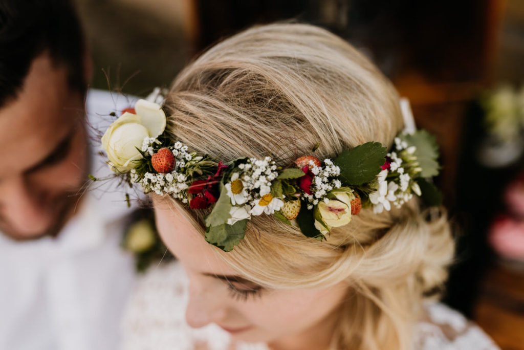 Intime Gartenhochzeit zu Zweit