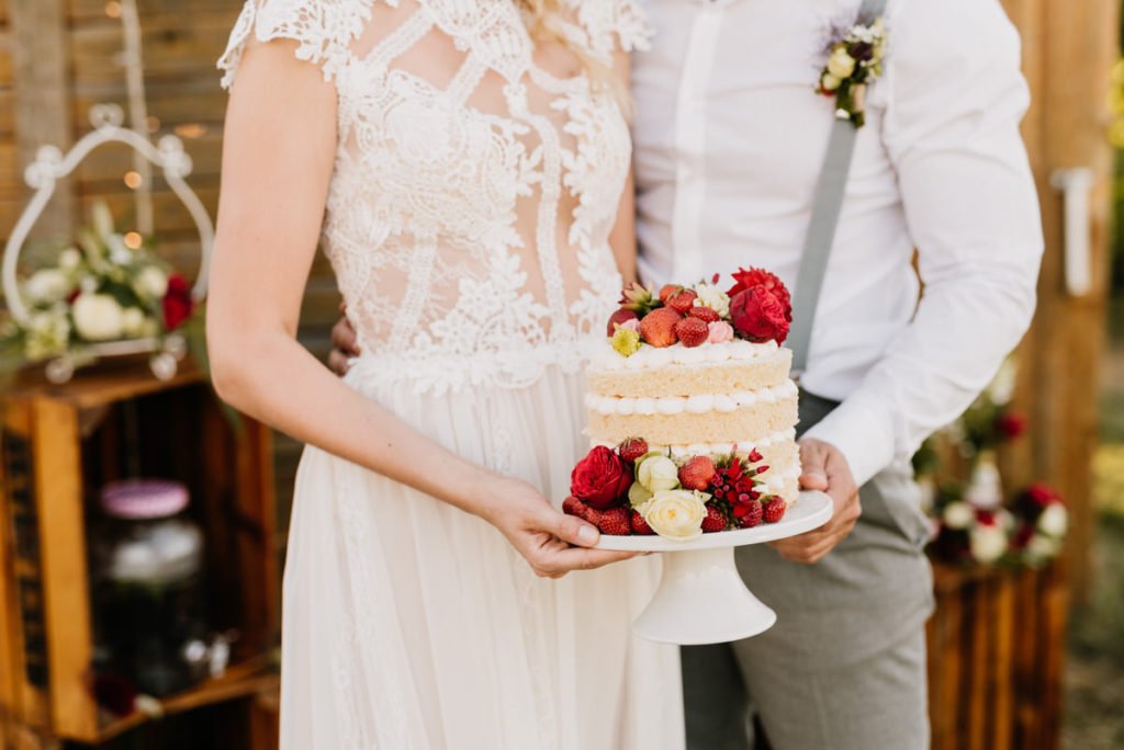 Intime Gartenhochzeit zu Zweit