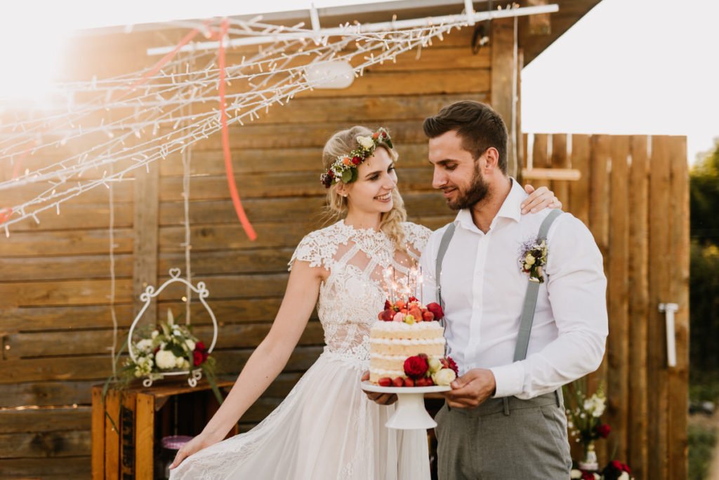 Intime Gartenhochzeit zu Zweit